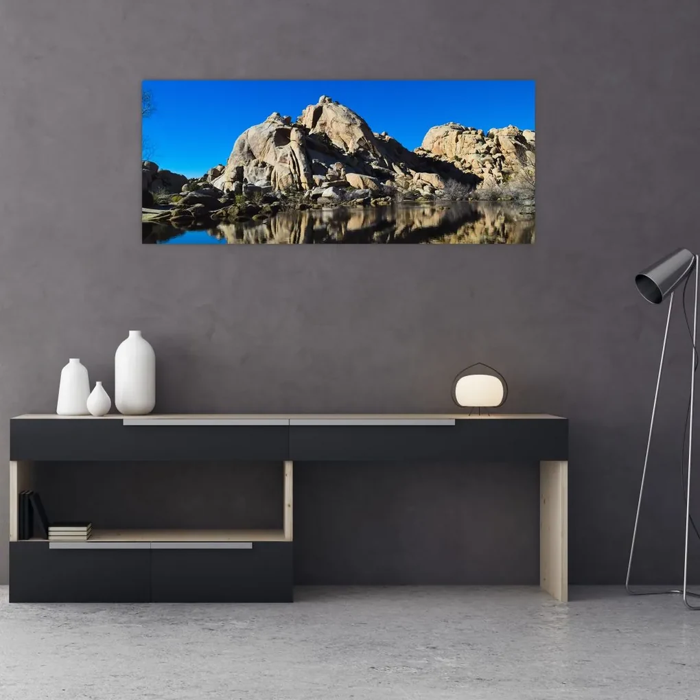 Tablou oglinzirea pietrelor (120x50 cm), în 40 de alte dimensiuni noi