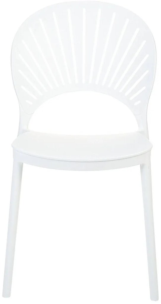 Set 4 buc scaune de sufragerie Ostza (alb). 1081823