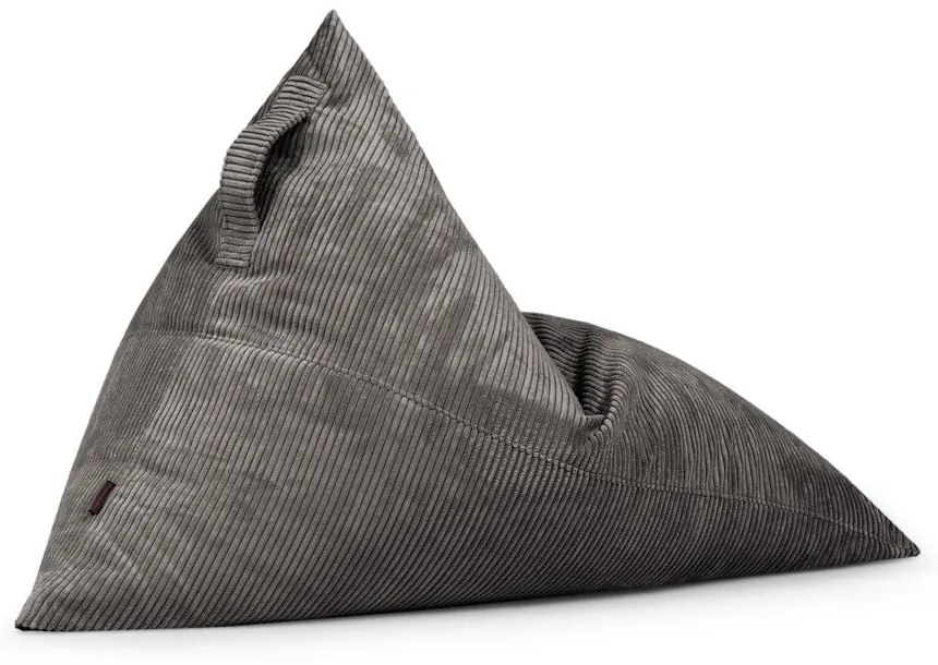 Fotoliu bean bag albastru cu tapițerie din catifea reiată Razz – SLOWDOWN