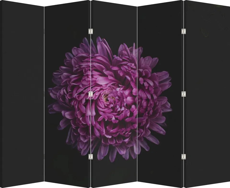 Paravan - Floare violetă (210x170 cm)