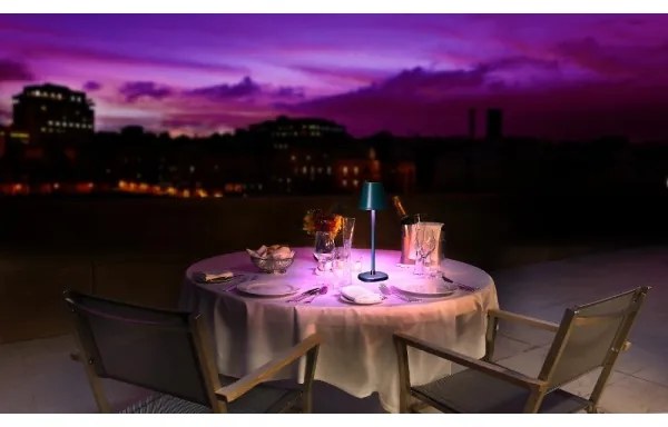 Lampă LED reîncărcabilă dimabilă de masă Retlux LED/3W/1800 mAh albastru închis