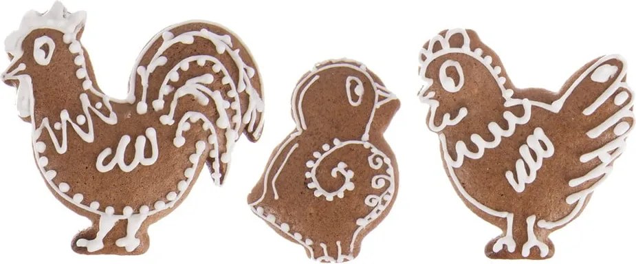 Forme de aluat 3 buc. cu model de Paști – Orion