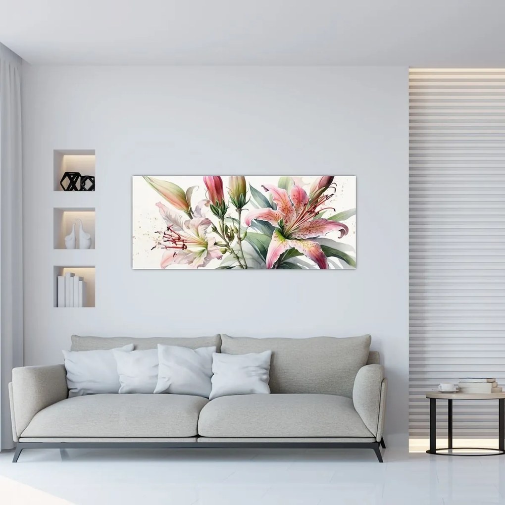 Tablou - Crinii, ilustrații (120x50 cm)