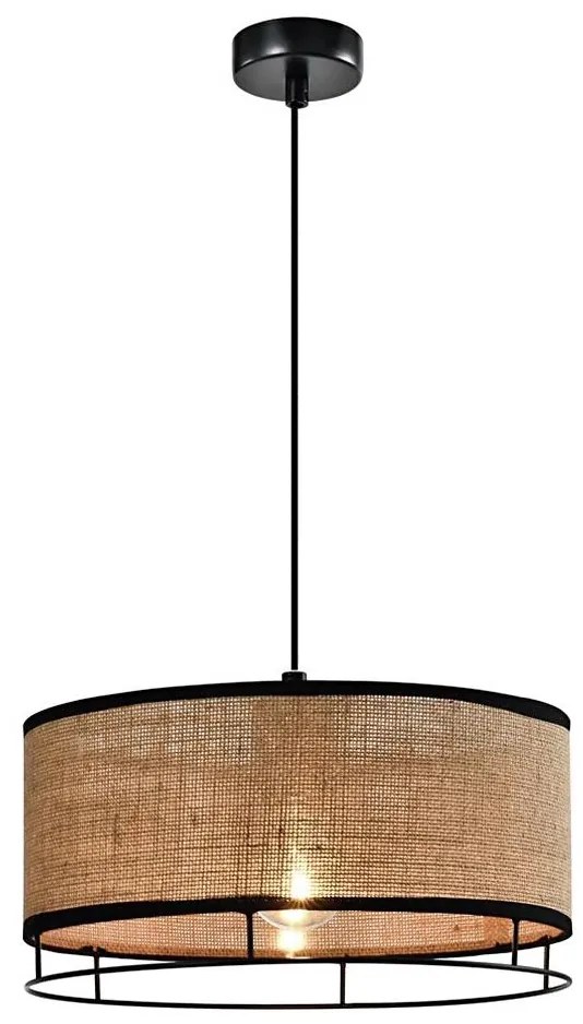 Lustră cu cablu ARDI, 1xE27/40W/230V, maro/negru