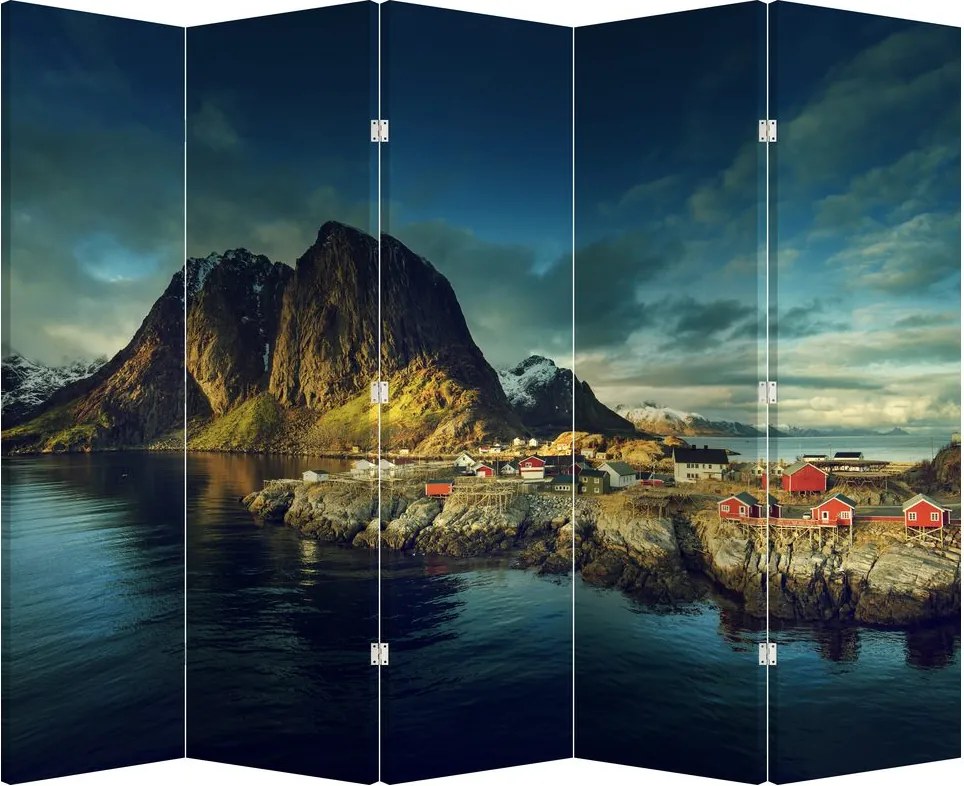 Paravan - Sat de pescari din Norvegia (210x170 cm)