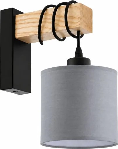 BRILAGI - Aplică de perete NUBILA 1xE27/60W/230V maro/negru/gri deschis