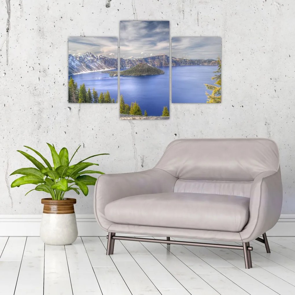 Tablou lacul montan (90x60 cm)