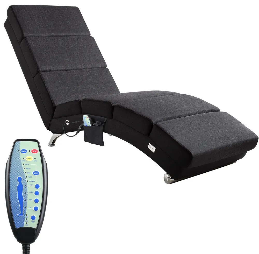 Deuba Fotoliu London cu functie de masaj si incalzire - antracit