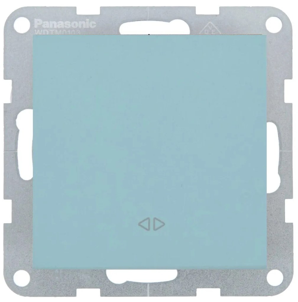 Intrerupator cruce 10A, IP20, Turcoaz, Panasonic Karre Plus 55 Soft Touch