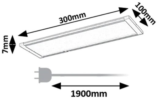 Corp de iluminat LED cu senzor pentru corpuri de bucătărie Rabalux 78021 TARELO LED/6W/230V