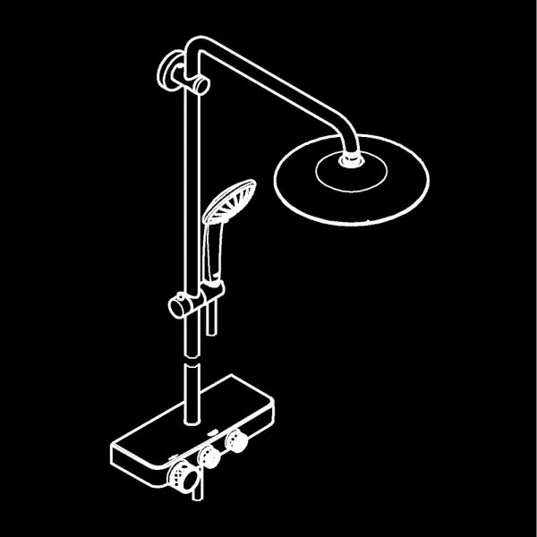 GROHE EUPHORIA SMARTCONTROL - Sistem de duș 260 mm, crom lucios (26509000)