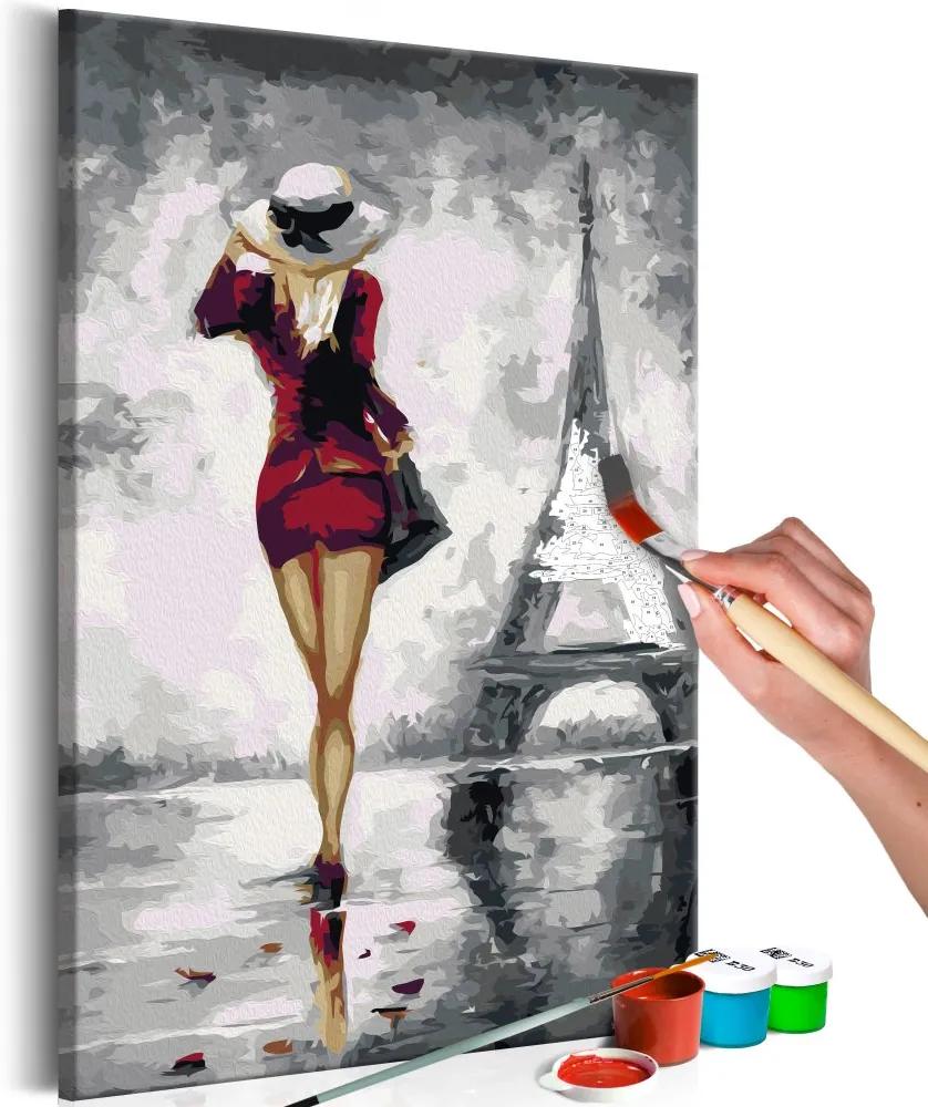 Bimago Pictura pe numere - Parisian Girl