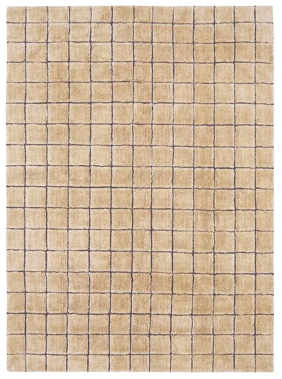 Covor chihlimbar țesut manual din lână 230x300 cm Mosaic Amber – Lorena Canals