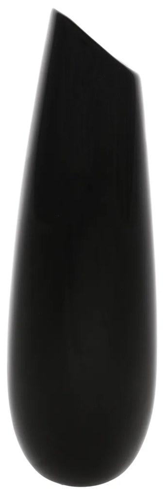 Vază ceramică Drop, 7 x 26 x 7 cm, negru
