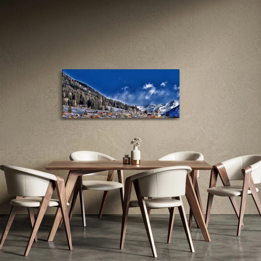 Tablou - Orășel de munte (120x50 cm)
