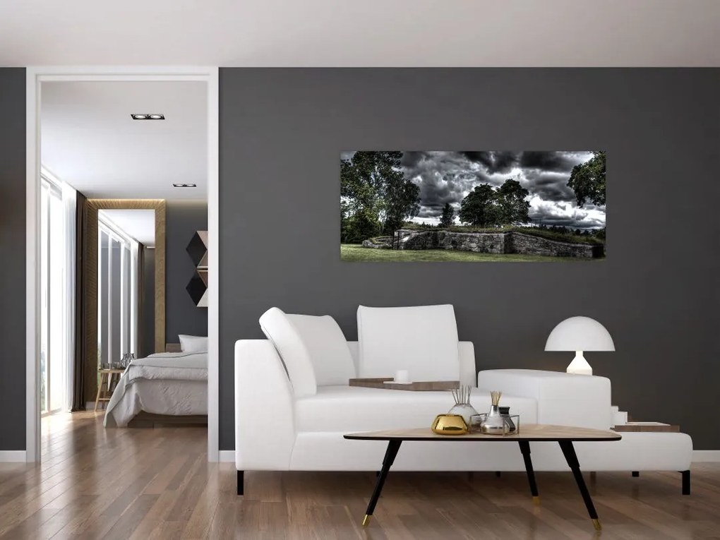 Tablou cu cerul întunecat (120x50 cm)