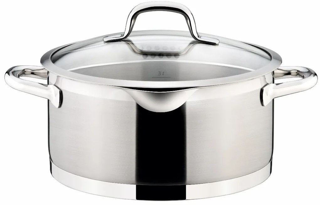 Tescoma Cratiță cu capac cu sită President 24 cm, 5 l