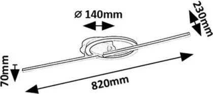 Plafoniera LED moderna Twisterra