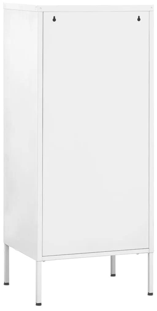 Dulap de depozitare, alb, 42,5x35x101,5 cm, otel Alb, 1