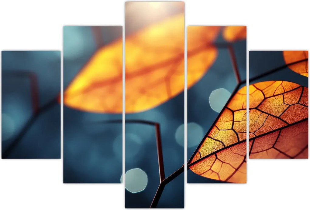 Tablou - Textura frunzelor (150x105 cm)