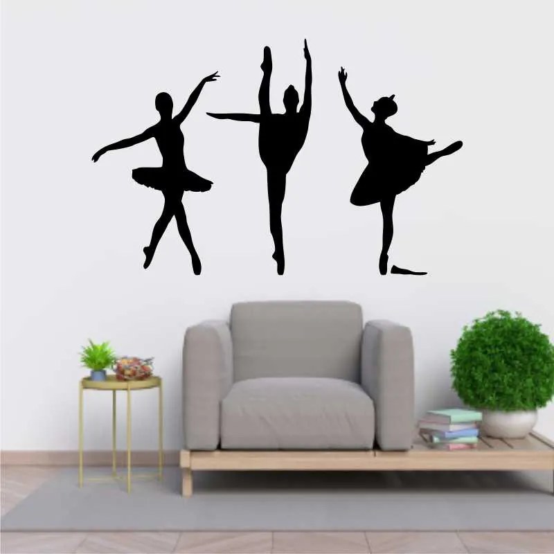 Sticker perete Siluete balerine 1