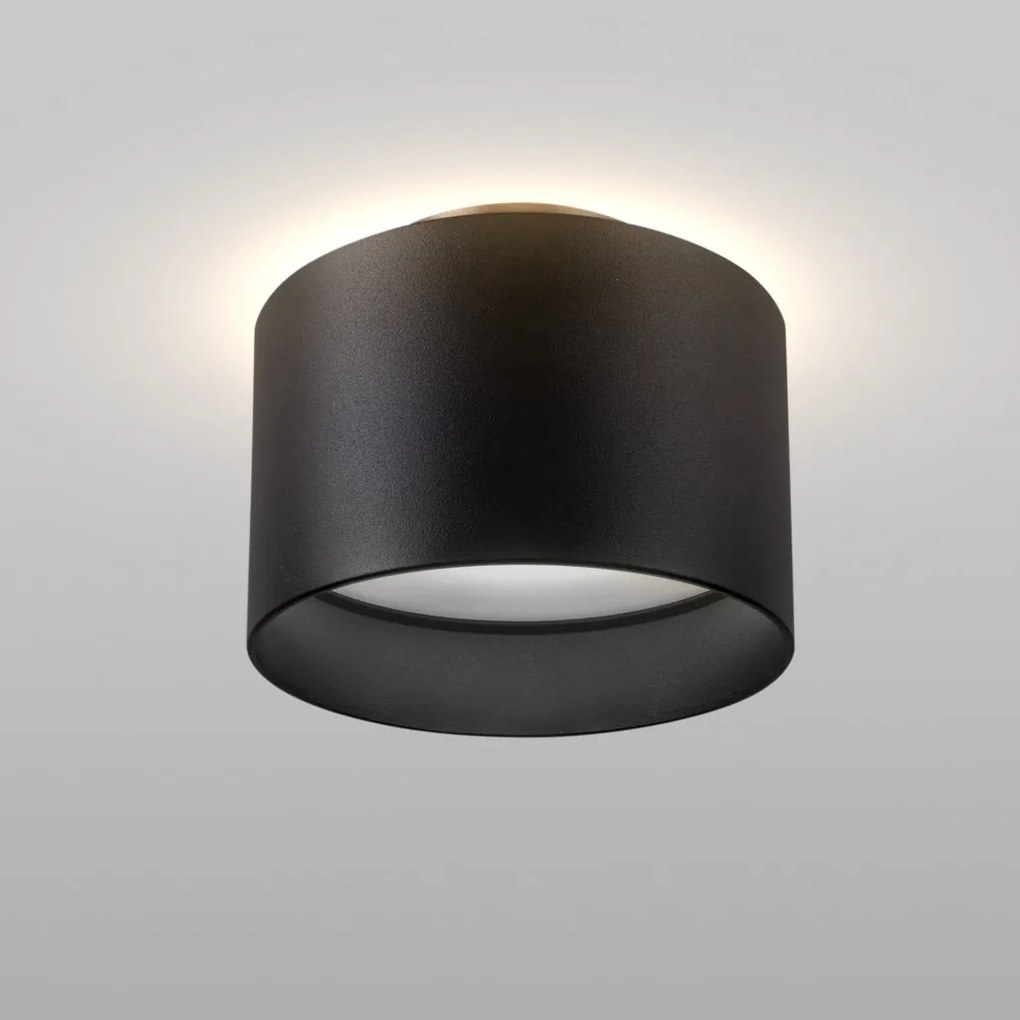 Spot LED aplicat design tehnic Planet negru