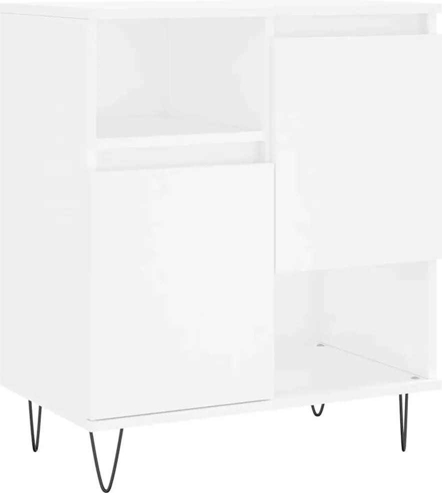 vidaXL Servantă, alb, 60x35x70 cm, lemn prelucrat