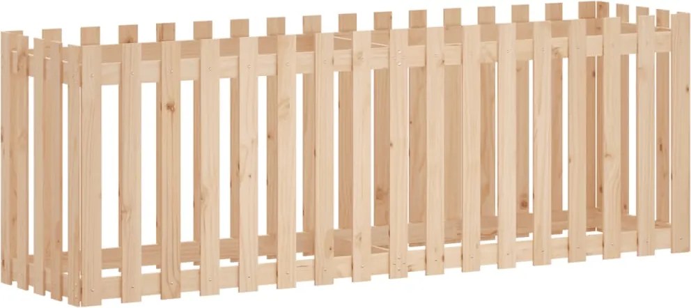 vidaXL Pat înălțat grădină design gard 200x50x70 cm lemn impregnat pin