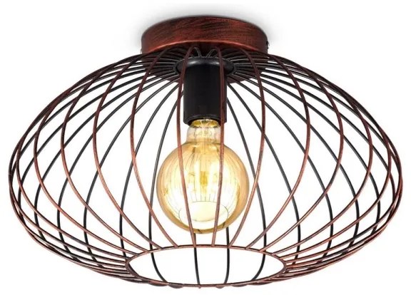 Lustră aplicată RETRO 1xE27/40W/230V cupru B.K. Licht 1471