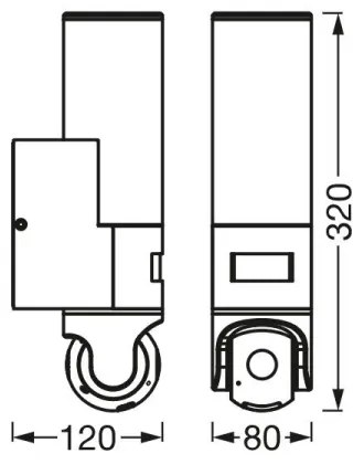 Aplică LED Light cu senzor și cameră SMART+ LED/16W/230V Wi-Fi IP44 Ledvance