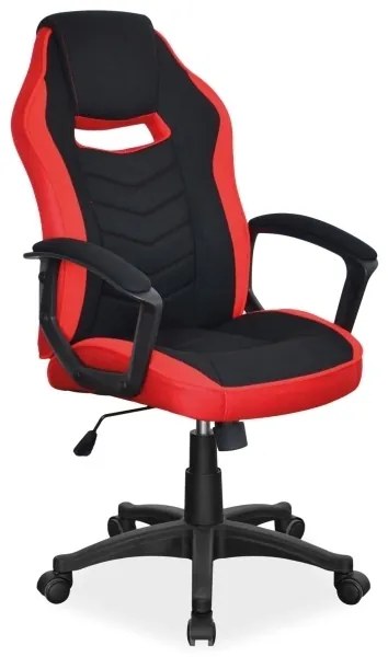 Scaun de birou Camaro negru/rosu H106