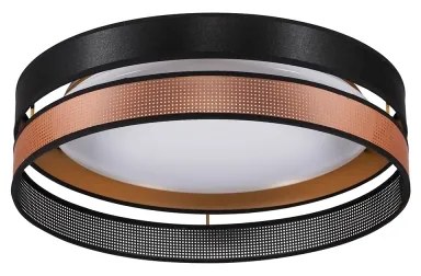 Duolla-Plafonieră LED ROLLER DUO SHINY LED/24W/230V d. 45 cm negru/cupru