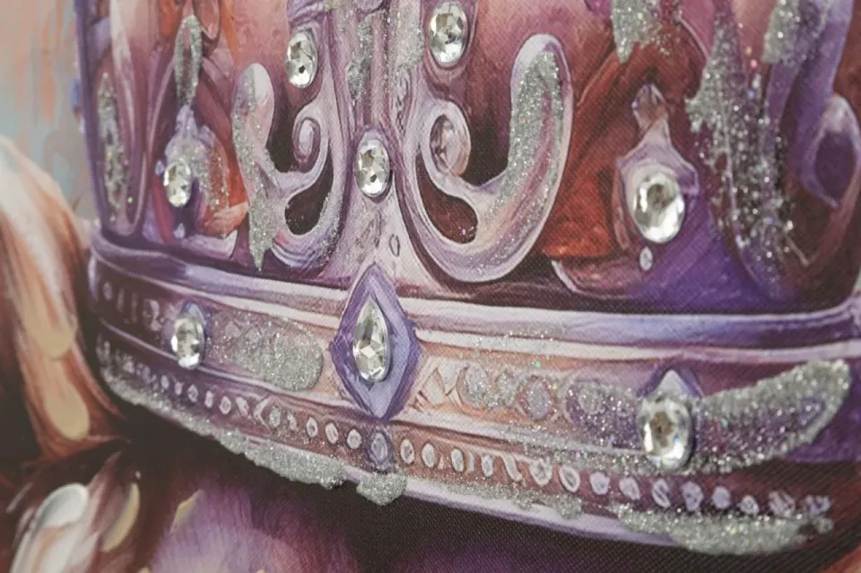 Tablou Modern pe Pânză - King A, 82x4,5x122 cm, Mauro Ferretti