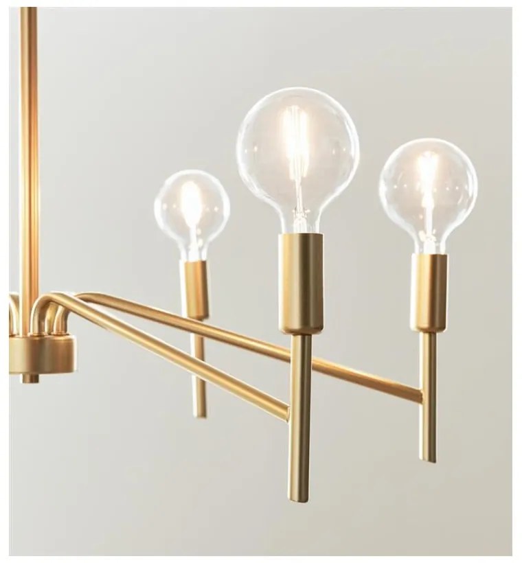 Lustră Markslöjd Monarch, ø 70 cm, auriu