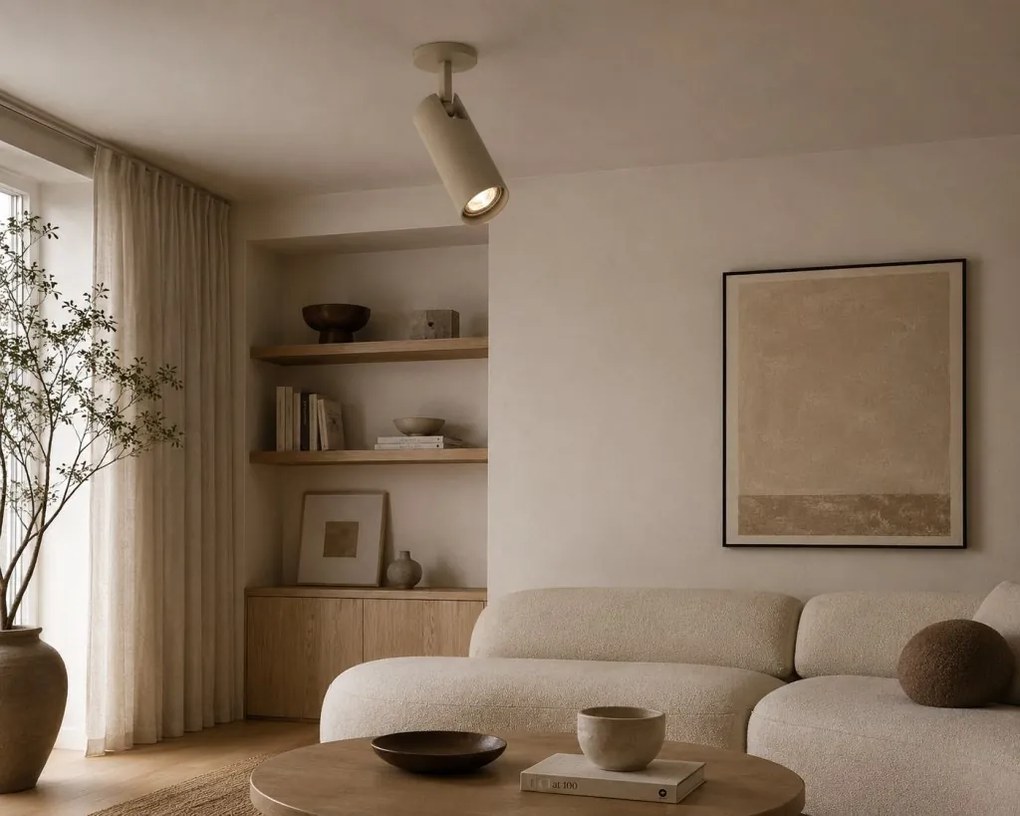 Spot incastrat directionabil cu bec GU10 Linca taupe
