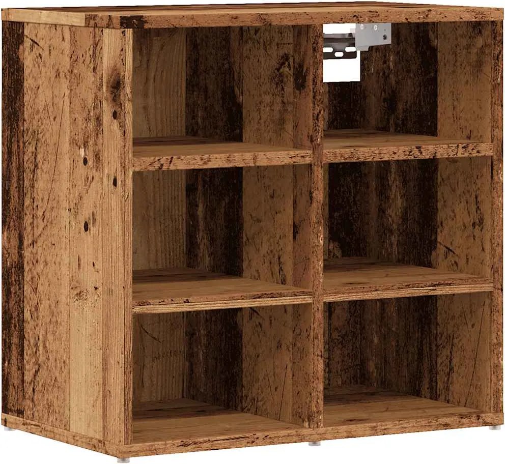 vidaXL Dulap Pantofi lemn vechi 52x30x50 cm