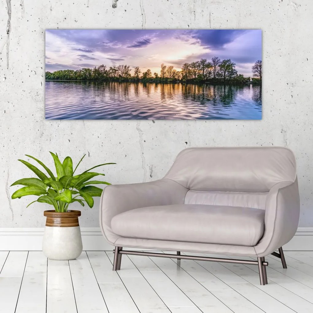 Tablou cu lac (120x50 cm)