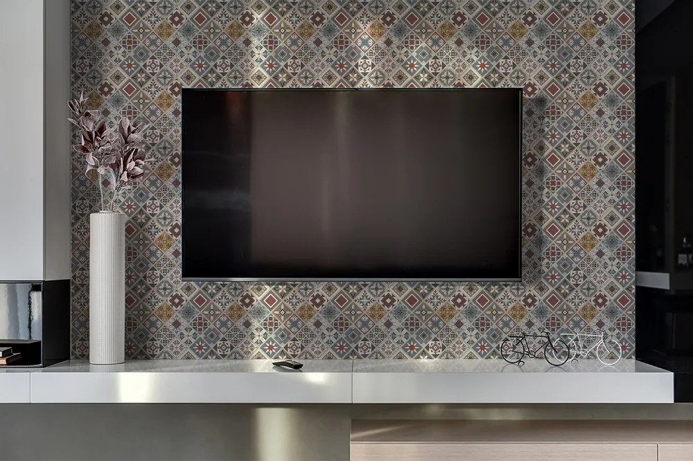 Panou de perete bucatarie Patchwork turcesc