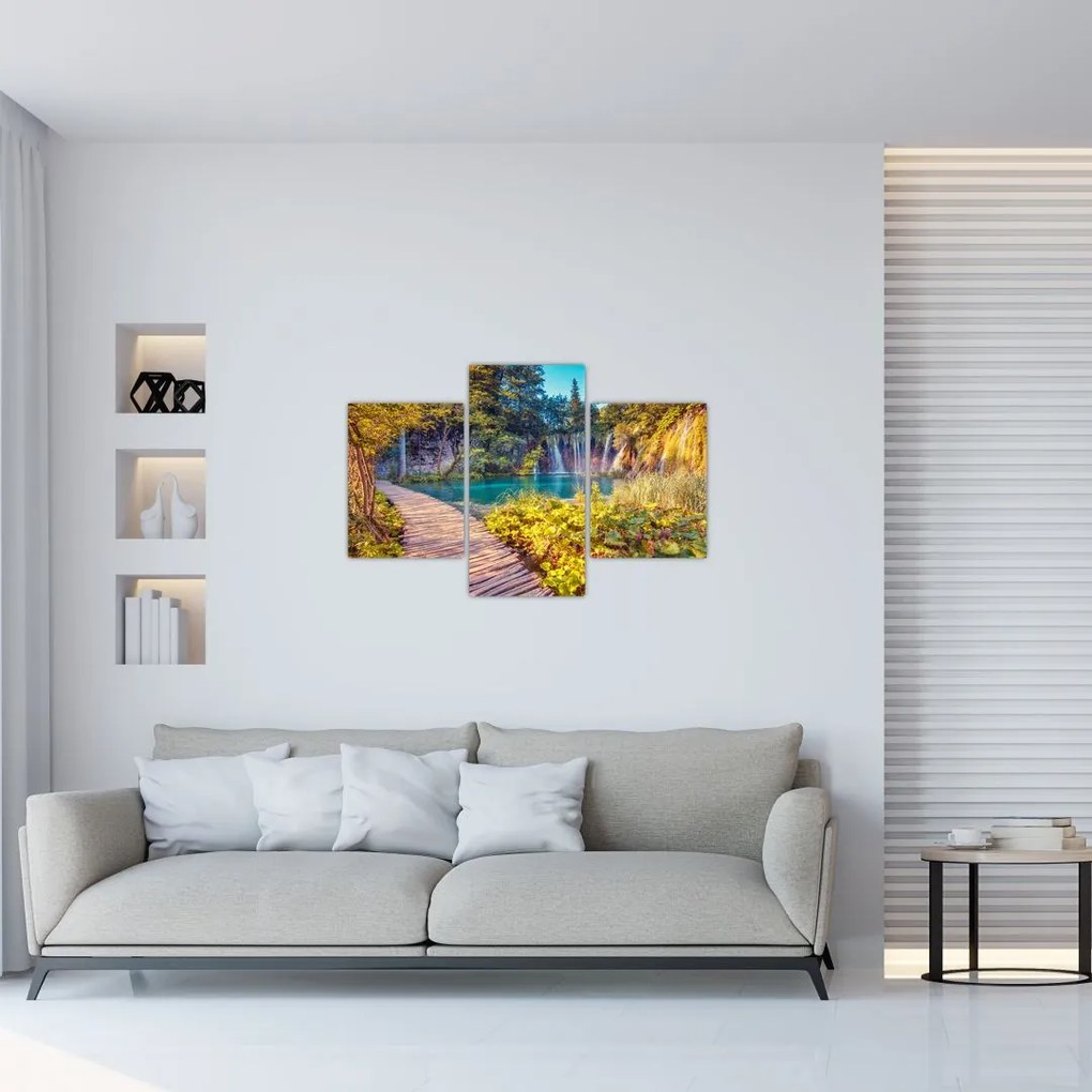 Tablou - Lacurile Plitvice, Croația (90x60 cm)