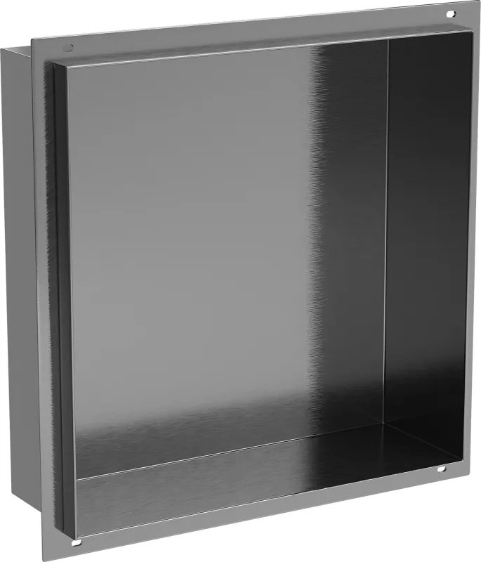 Mexen X-Wall-NR raft de nișă fără margine 30 x 30 cm, gri armat periat - 19E1303010