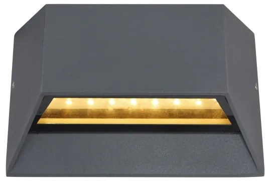 Aplică LED de exterior HONNA LED/7W/230V IP54 antracit Globo 34175