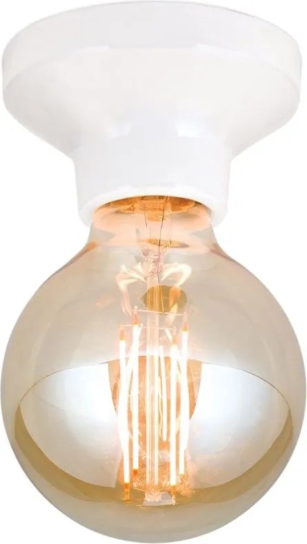 Mini Plafoniera din ceramica alba FROST