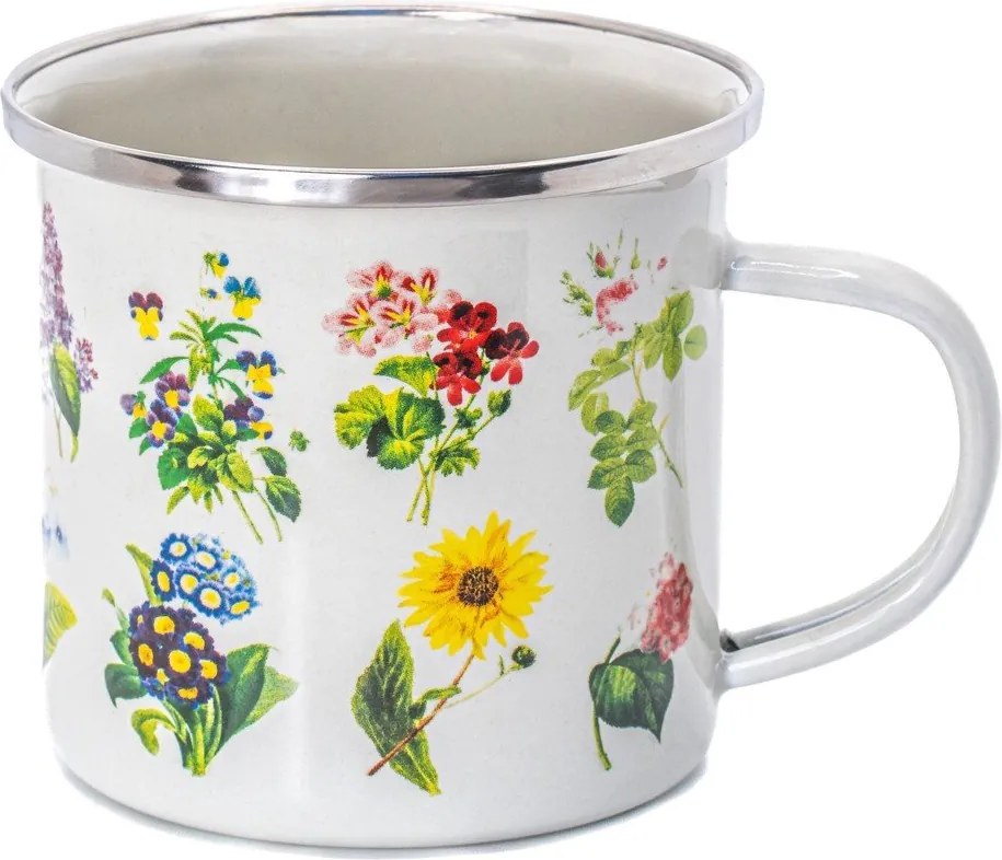 Cană albă 310 ml Vintage Flowers – Sass &amp; Belle