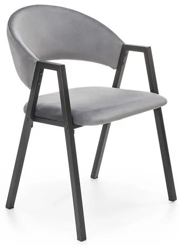 Scaun tapitat k473 – Gri
