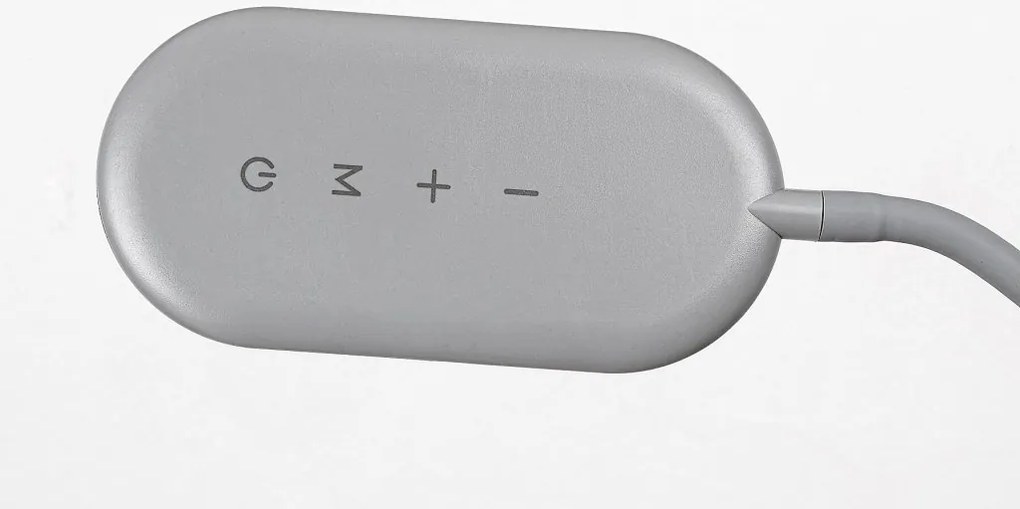 Lampa LED de podea stil minimalist Adelmo gri