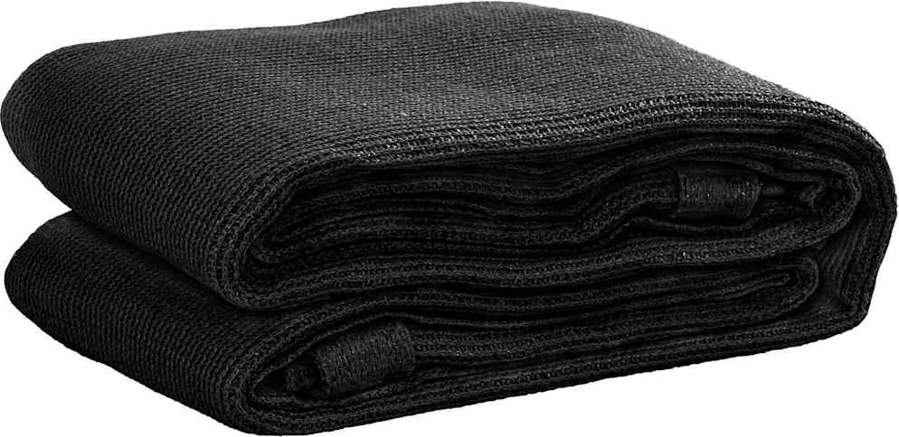 vidaXL Covor de cort, negru, 400x400 cm, HDPE