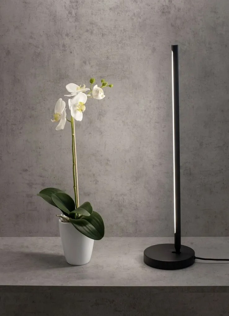 Veioza/Lampa de masa LED design modern minimalist TORCH alba