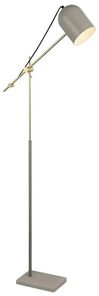 Lampadar/Lampa de podea design decorativ Odyssey gri/auriu
