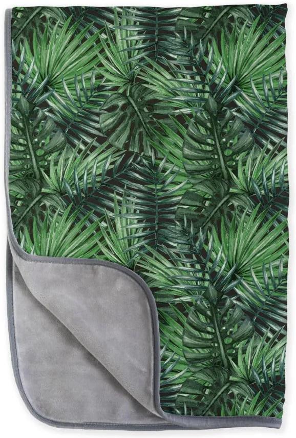 Pătură reversibilă din microfibră Surdic Jungle, 130 x 170 cm