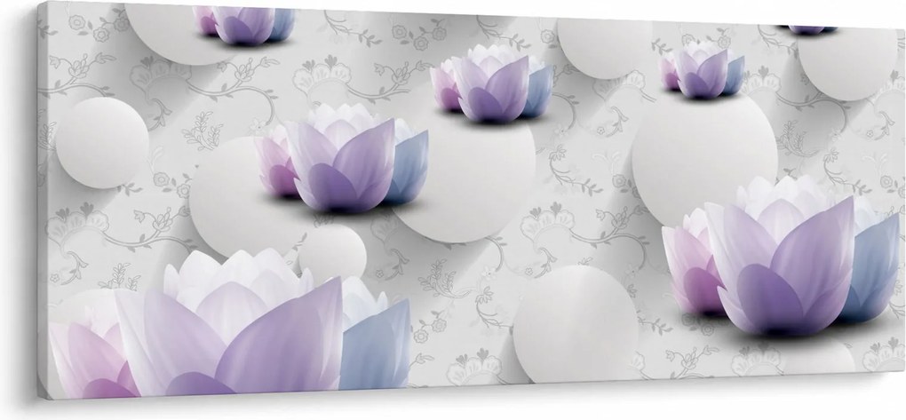 Tablou cu flori (120x50 cm)